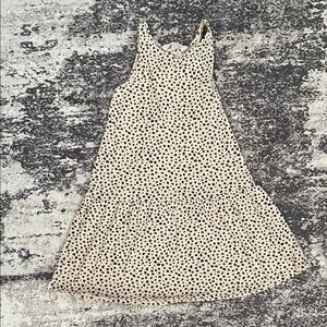H&M Cream and Black Dotted Kids Dress